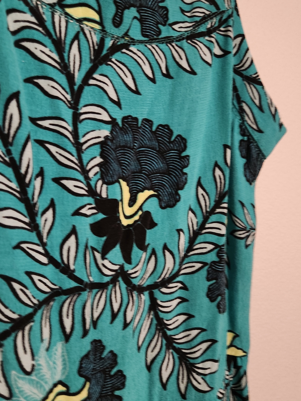 LOFT Petite Teal Floral Tiered Camisole Top, Size SP, Lightweight Summer Tank - Picture 10 of 12